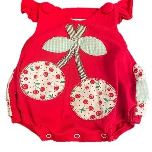Natalie grant 3 month cherry bubble outfit fruit euc boutique